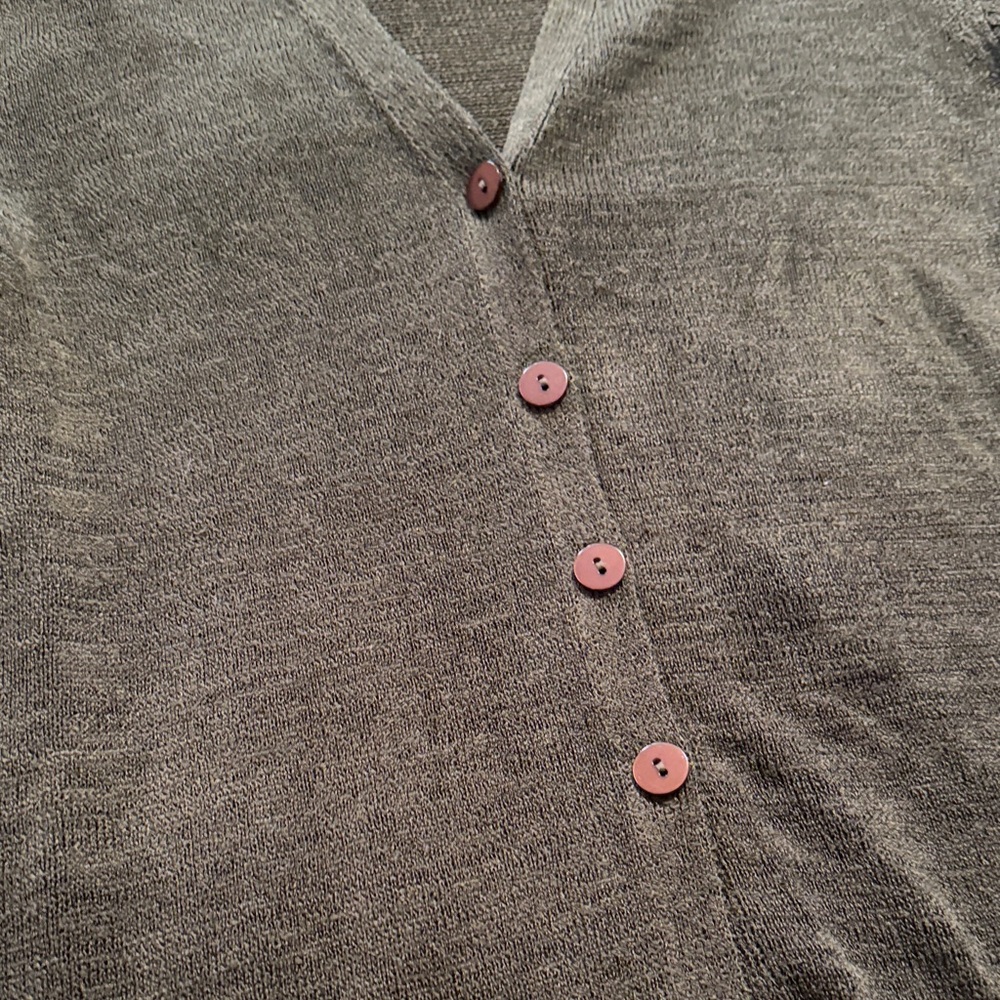 Josephine Chaus Olive Green Button Front Cardigan - Picture 4 of 5